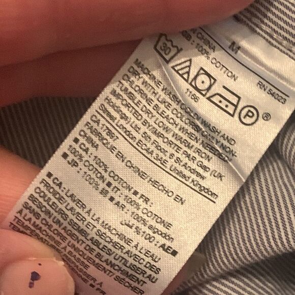 Gap Men button down long sleeve button down shirt size M preloved ❤️EUC - Picture 9 of 9